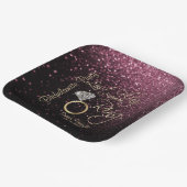 Laatste keer voor de Ring Bachelorette Roos Gold Papieren Bordje (Gebogen)