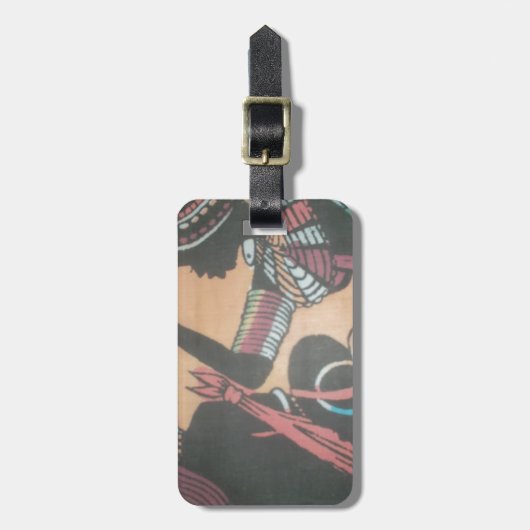 Laatste Kenia Maasai Hakuna Matata Bagagelabel (Voorkant verticaal)