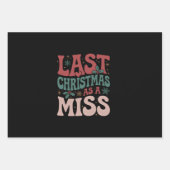 Laatste kerst als Miss Christmas Future Bride Inpakpapier Vel (Voorkant)