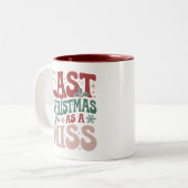 Laatste kerst als Miss Christmas Future Bride Tweekleurige Koffiemok (Voorkant links)