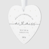 Laatste kerst als Miss White Pearls Ornament (voorkant)