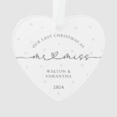 Laatste kerst als Miss White Pearls Ornament (achterkant)