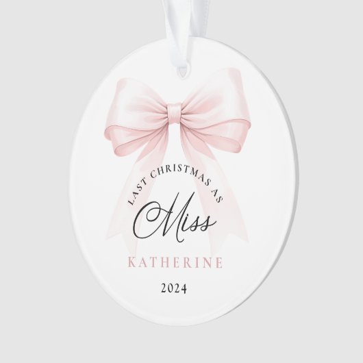 Laatste Kerstmis als Miss Ornament (voorkant)