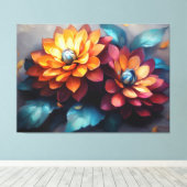 Laatste kunst Collectie #13 Canvas Afdruk (Insitu (Houten vloer))