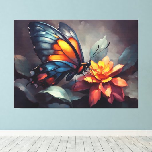 Laatste kunst Collectie #17 Canvas Afdruk (Insitu (Houten vloer))