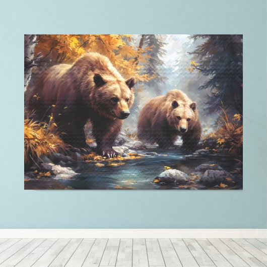 Laatste kunst Collectie #5 Canvas Afdruk (Insitu (Houten vloer))