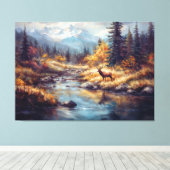 Laatste kunst Collectie #6 Canvas Afdruk (Insitu (Houten vloer))