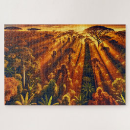 "Laatste licht in het Oerwoud" - Jigsaw Puzzle Legpuzzel