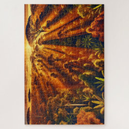 "Laatste licht in het Oerwoud" - Jigsaw Puzzle Legpuzzel