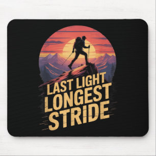Laatste Licht Langste Stap Zonsondergang Wandel Be Muismat