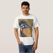 Laatste licht van de graslanden - Bengal Florican T-shirt (Voorkant volledig)