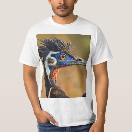 Laatste licht van de graslanden - Bengal Florican T-shirt (Voorkant)