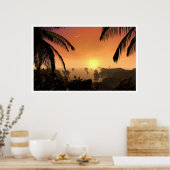 Laatste licht van de zon poster (Keuken)