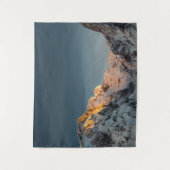 Laatste licht voor zonsondergang op bergen wandkleed (Voorkant)