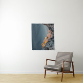 Laatste licht voor zonsondergang op bergen wandkleed (In situ)