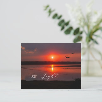 Laatste Licht | Zomer Zonsondergang Ansichtkaart Kaart