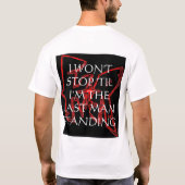 LAATSTE MAN STANDING T-SHIRT (Achterkant)