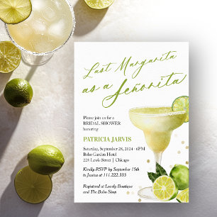 Laatste Margarita Als Een Señorita Bruidsfeestje Kaart