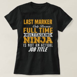Laatste markering t-shirt