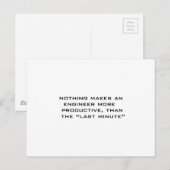Laatste minuut briefkaart (Voorkant / Achterkant)