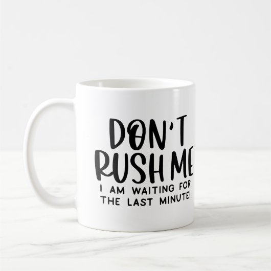 Laatste minuut koffiemok (Links)