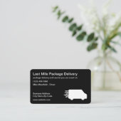 Laatste mobiele bestelbon koerier visitekaartje (Staand voorkant)