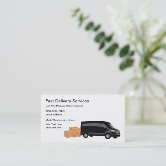 Laatste mobiele Visitekaartjes voor lokale leverin (Staand voorkant)