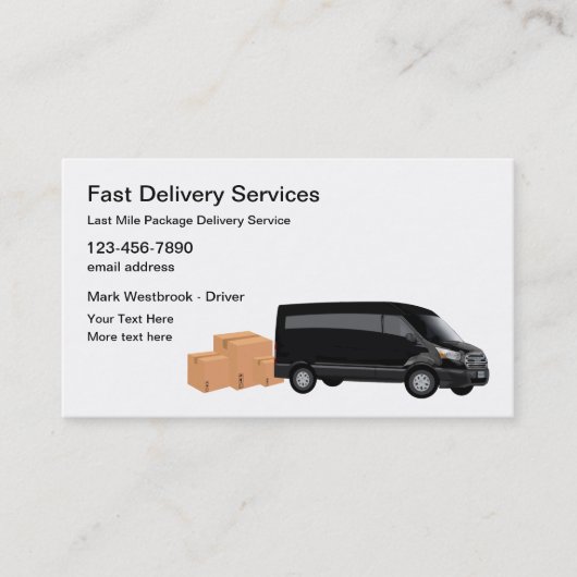 Laatste mobiele Visitekaartjes voor lokale leverin (Voorkant)