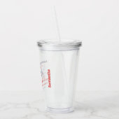 Laatste nacht van de onafhankelijkheid 4 juli Bach Acryl Drinkbeker (Links)