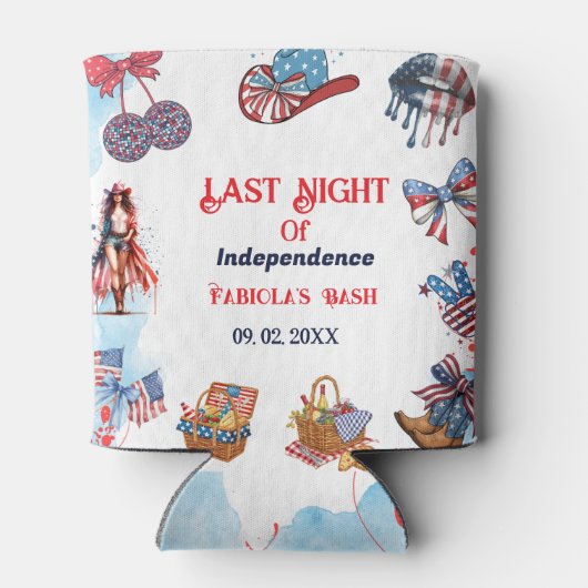 Laatste nacht van de onafhankelijkheid 4e van Bach Blikjeskoeler (Achterkant)