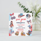 Laatste nacht van de onafhankelijkheid 4e van Bach Kaart (Staand voorkant)