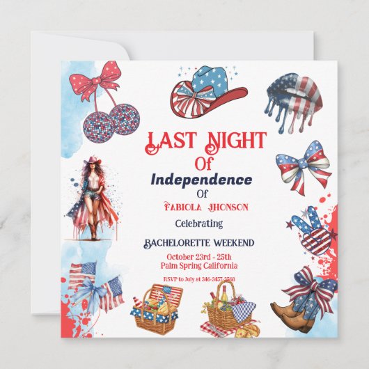 Laatste nacht van de onafhankelijkheid 4e van Bach Kaart (Voorkant)