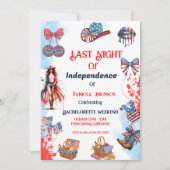 Laatste nacht van de onafhankelijkheid 4e van Bach Kaart (Voorkant)