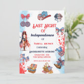 Laatste nacht van de onafhankelijkheid 4e van Bach Kaart (Staand voorkant)