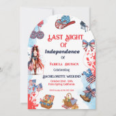 Laatste nacht van de onafhankelijkheid 4e van Bach Kaart (Voorkant)