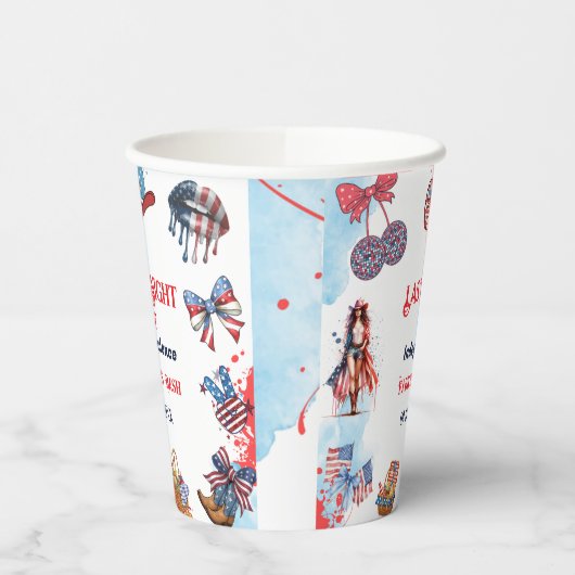 Laatste nacht van de onafhankelijkheid 4e van Bach Papieren Bekers (Links)