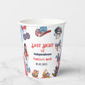 Laatste nacht van de onafhankelijkheid 4e van Bach Papieren Bekers (Voorkant)