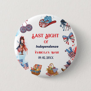 Laatste nacht van de onafhankelijkheid 4e van Bach Ronde Button 5,7 Cm