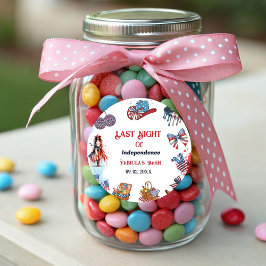 Laatste nacht van de onafhankelijkheid 4e van Bach Ronde Sticker