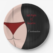 Laatste nacht vrijheidsvrijheidspartij papieren bordje (Voorkant)