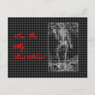 Laatste Nerve - Halloween Skelet Briefkaart