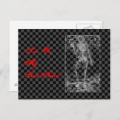Laatste Nerve - Halloween Skelet Briefkaart (Voorkant / Achterkant)