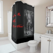 Laatste Nerve - Halloween Skelet Douchegordijn (In situ)