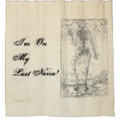 Laatste Nerve - Halloween Skelet Douchegordijn (Voorkant)