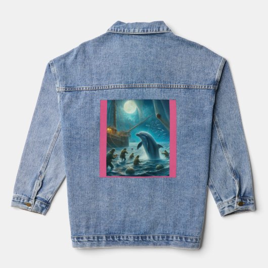 Laatste ontsnapping denim jacket (Achterkant)
