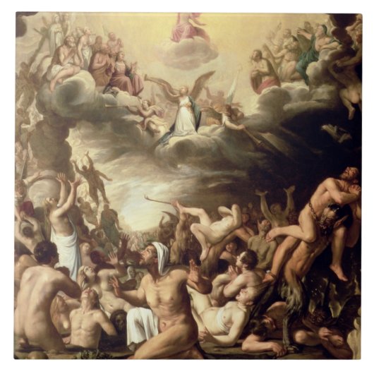 Laatste oordeel tegeltje (Voorkant)