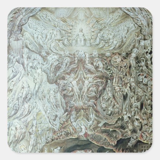 Laatste oordeel vierkante sticker (Voorkant)