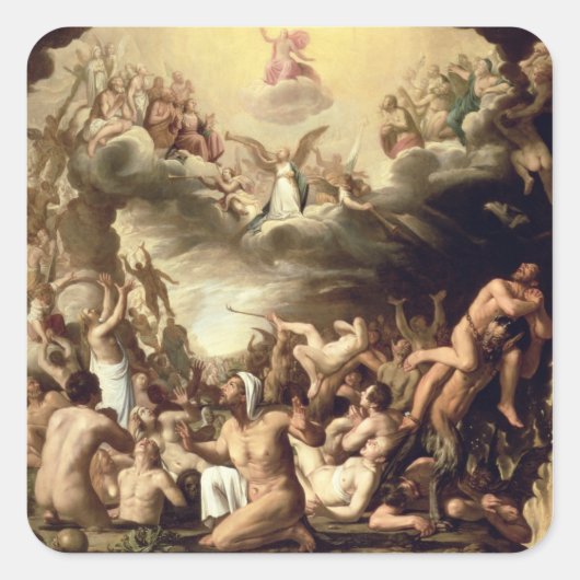 Laatste oordeel vierkante sticker (Voorkant)