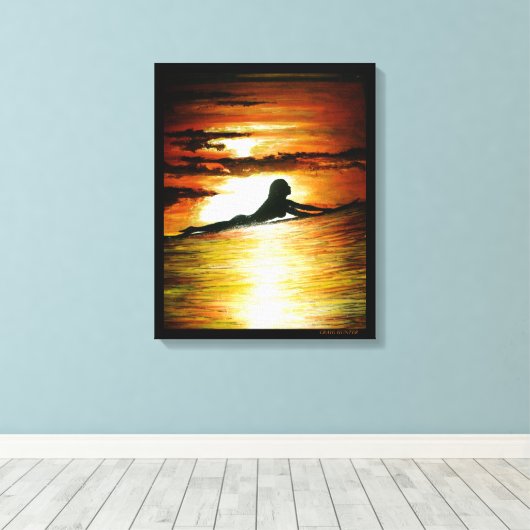 Laatste oproep canvas afdruk (Insitu (Houten vloer))