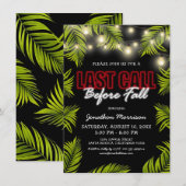 Laatste oproep voor de herfst uitnodiging (Voorkant / Achterkant)